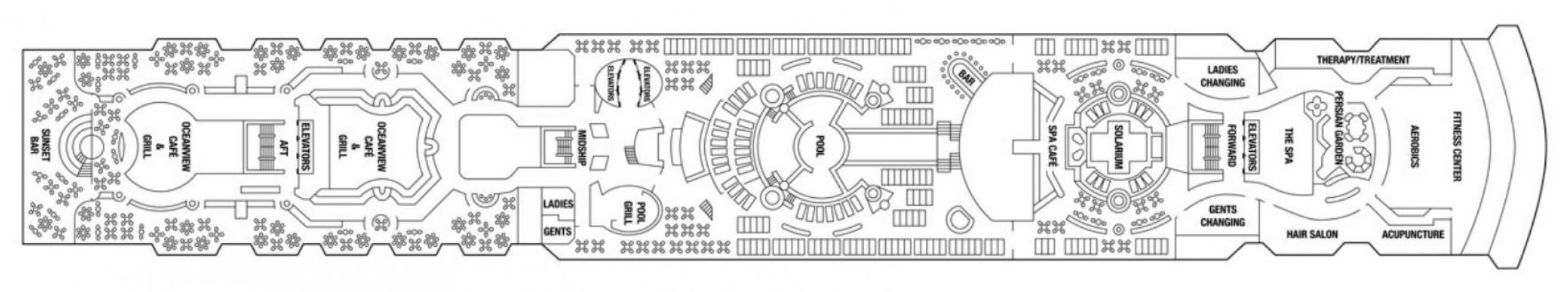 Cubierta 10 Celebrity Constellation