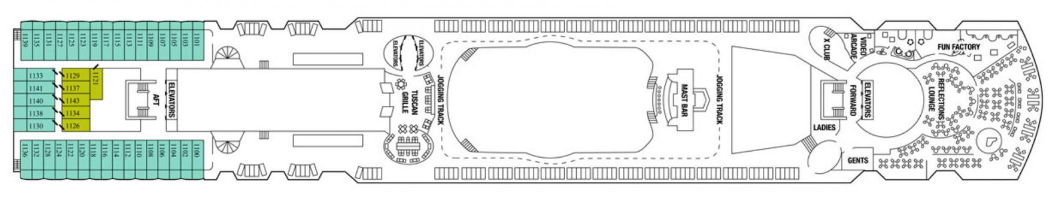 Cubierta 11 Celebrity Constellation