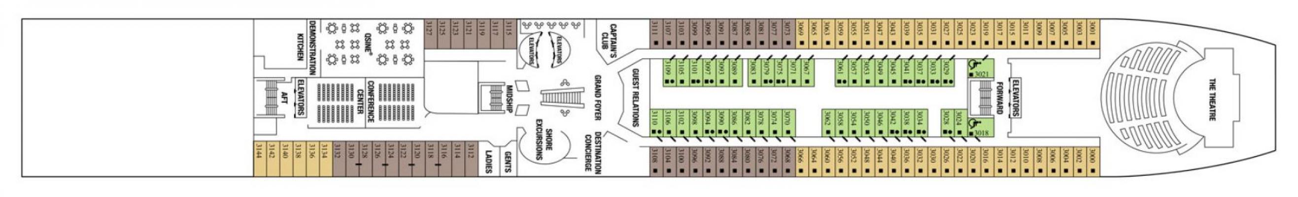 Cubierta 3 Celebrity Constellation
