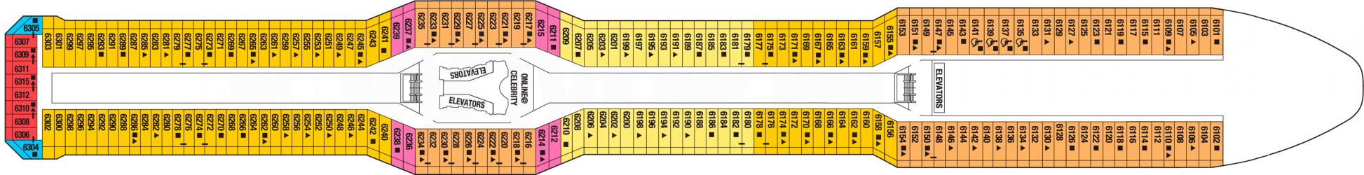 Cubierta 6 Celebrity Equinox