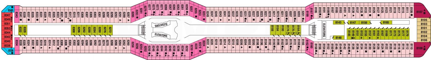 Cubierta 8 Celebrity Equinox
