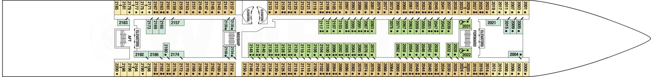 Cubierta 2 Celebrity Millennium