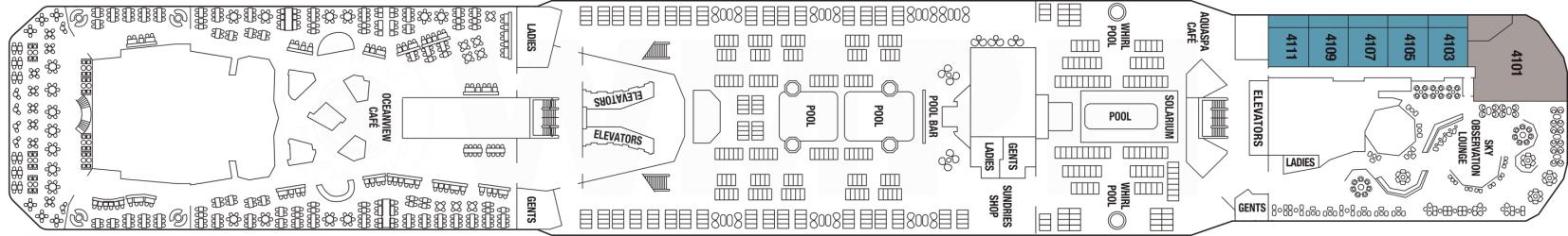 Cubierta 14 Celebrity Reflection