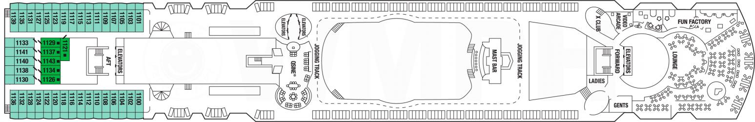 Cubierta 11 Celebrity Summit