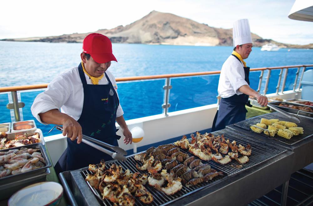 Barbacoa a bordo Celebrity Xperience