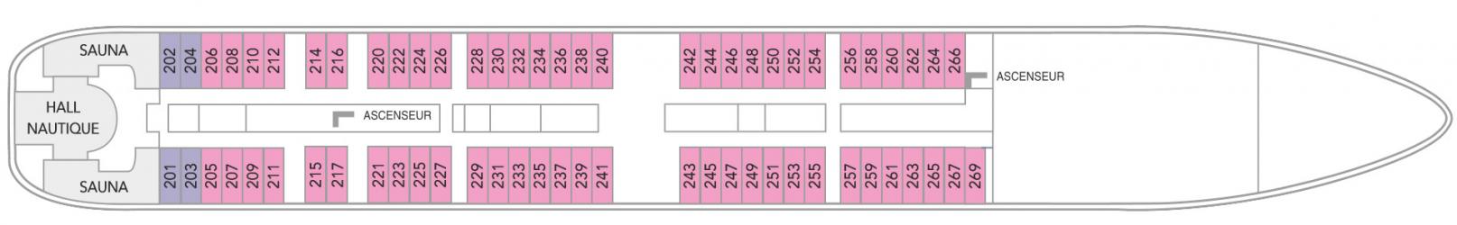 Cubierta C - Caraibes Club Med 2