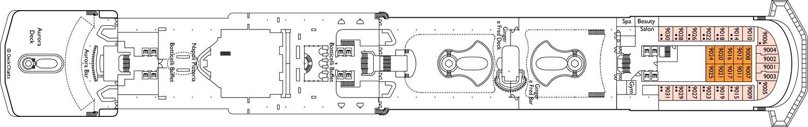Cubierta 9 Costa Atlantica