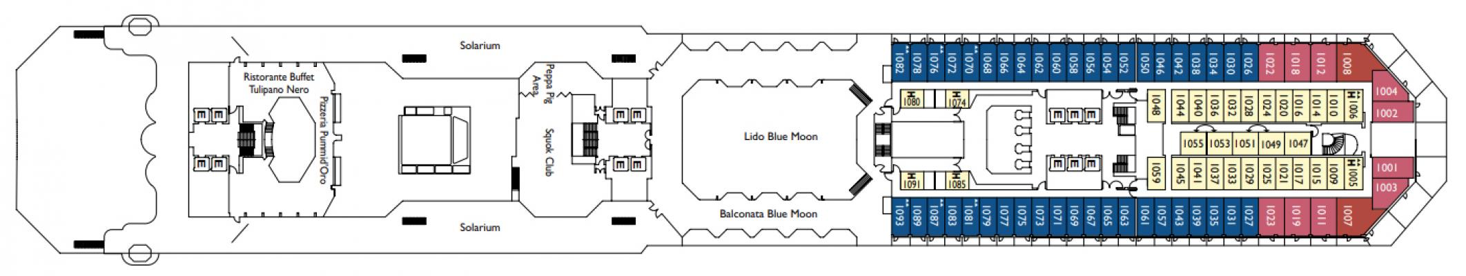 Cubierta 10 - Turandot Costa Fascinosa