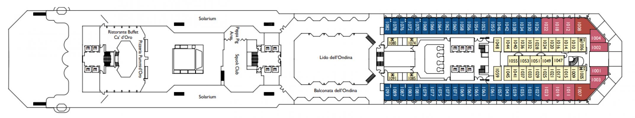 Cubierta 10 - Escorial Costa Favolosa