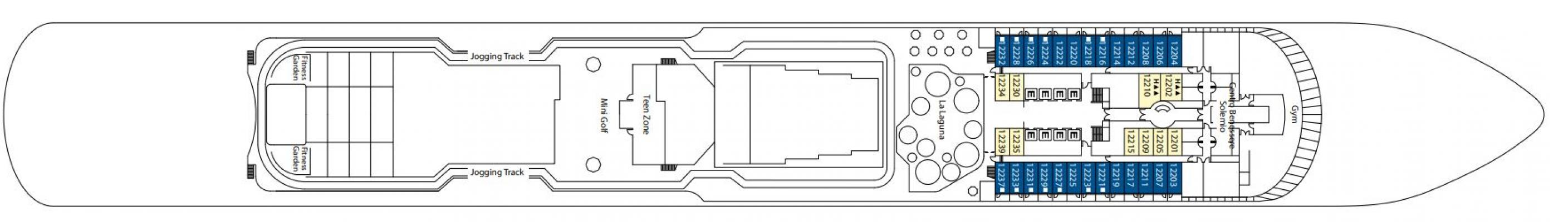 Cubierta 12 Costa Firenze