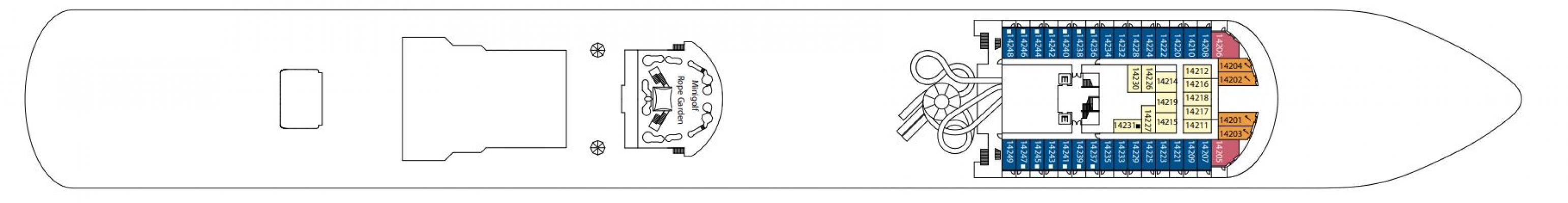 Cubierta 14 Costa Firenze