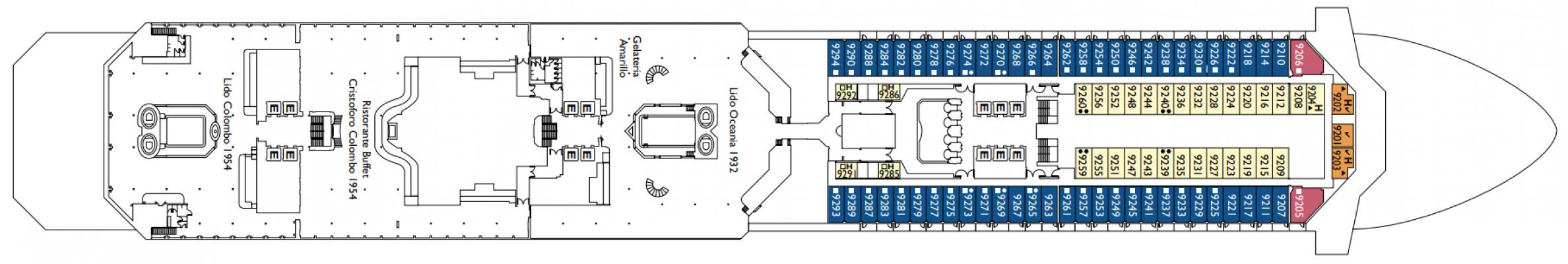 Cubierta 9 - Napoli Costa Fortuna