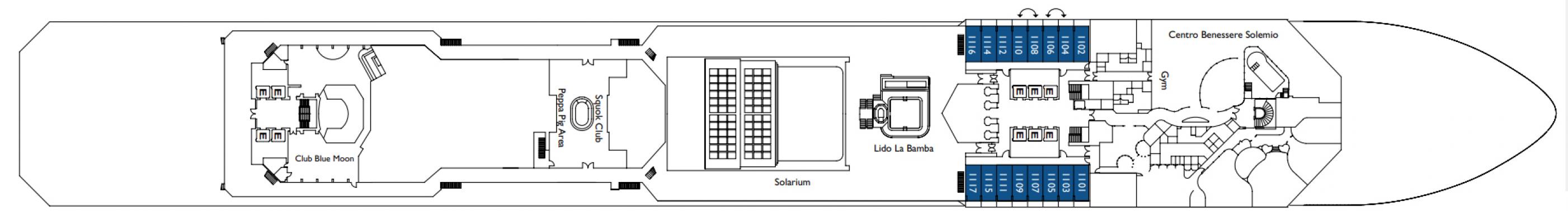 Cubierta 11 - Feel Good Costa Pacifica