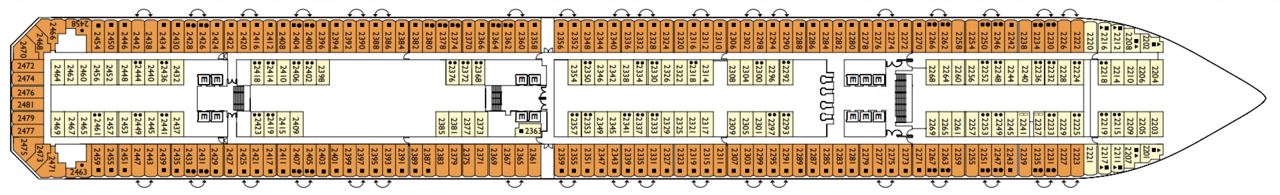 Cubierta 2 - Adagio Costa Pacifica