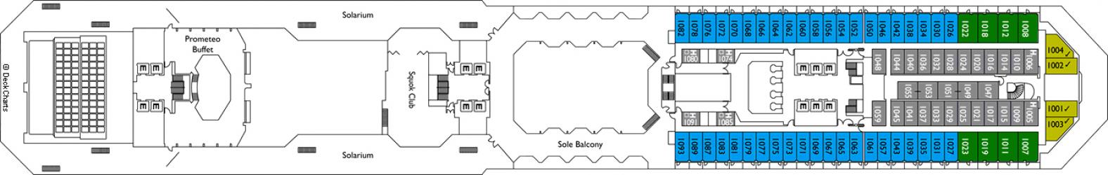 Cubierta 10 Costa Serena