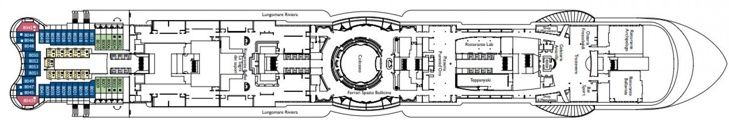 Cubierta 8 - Capri Costa Smeralda