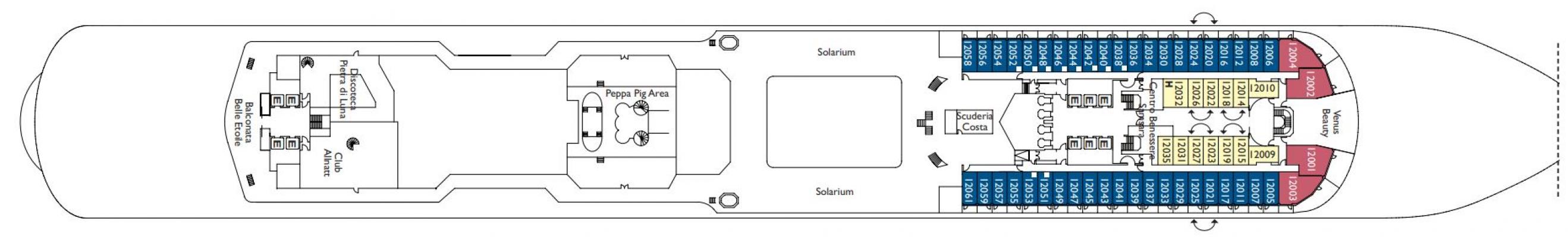 Cubierta 12 - Stella D'Africa Costa Diadema