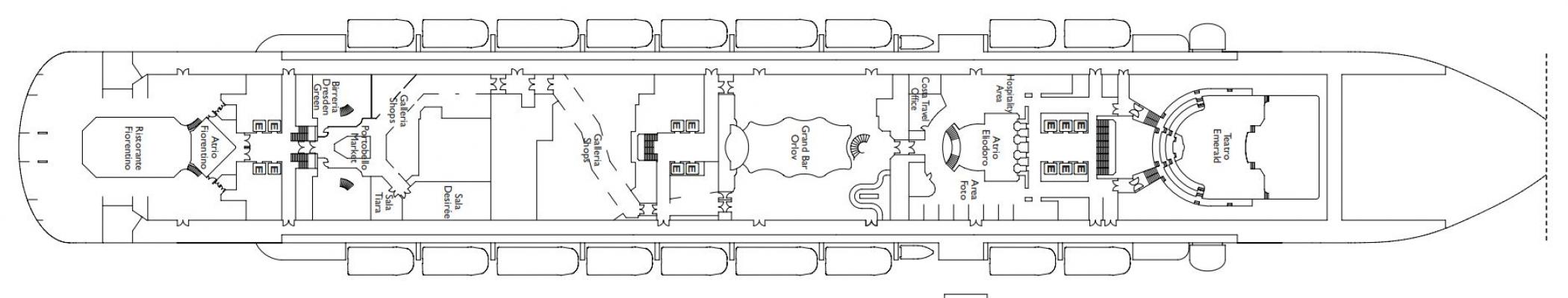 Cubierta 4 - Perla di Venere Costa Diadema