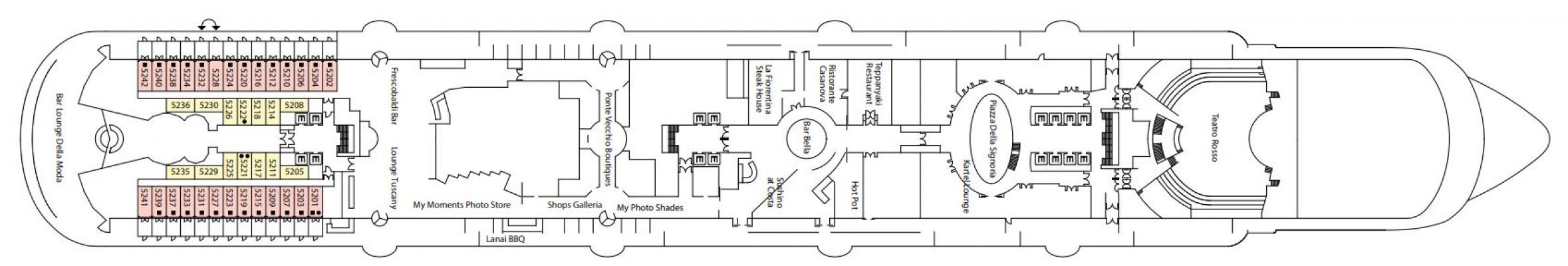 Cubierta 5 Costa Firenze