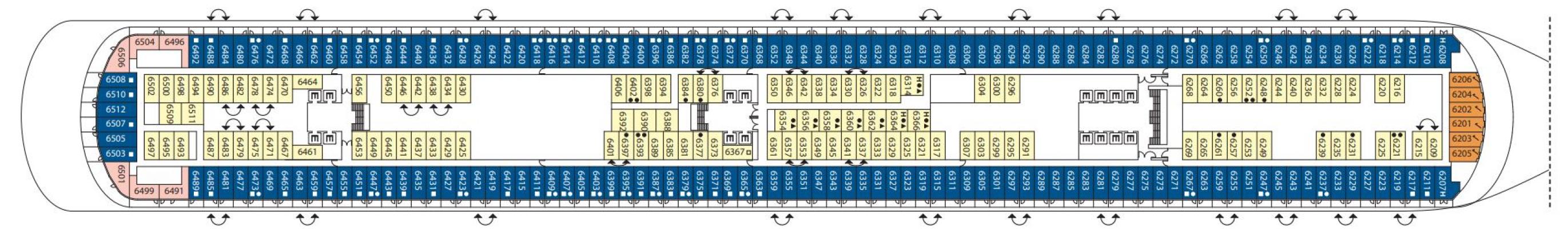 Cubierta 6 Costa Firenze