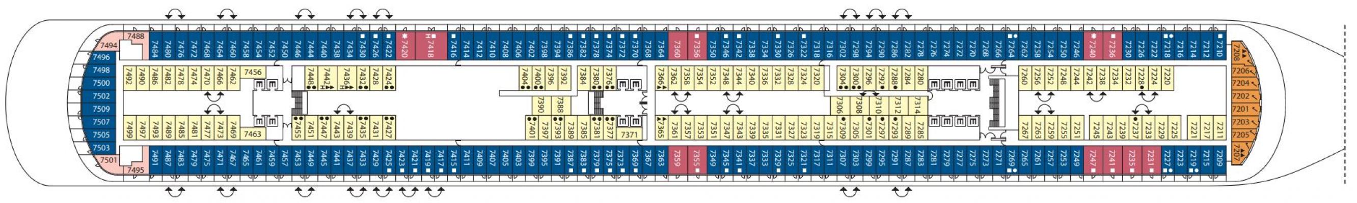 Cubierta 7 Costa Firenze