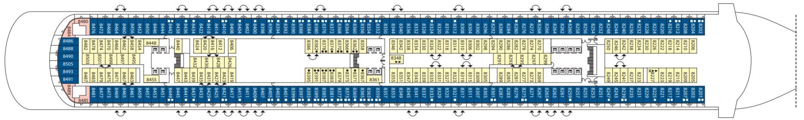 Cubierta 8 Costa Firenze