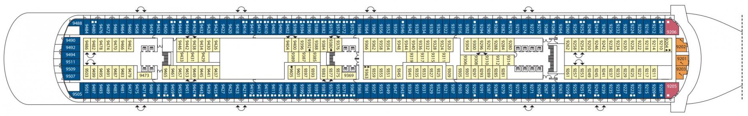 Cubierta 9 Costa Firenze