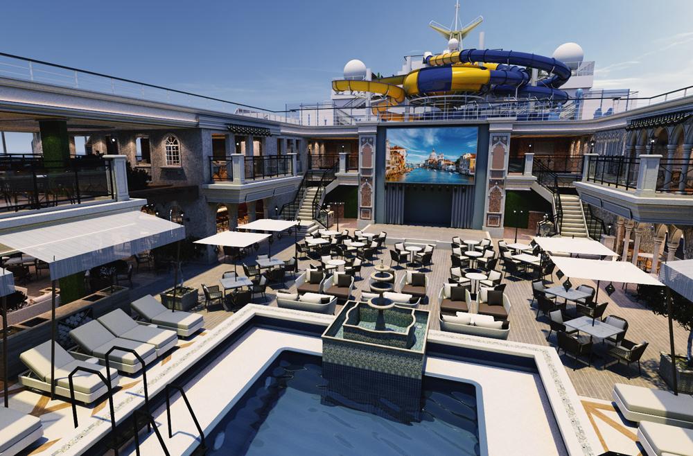 Camarote Piscina Cubierta - Costa Firenze