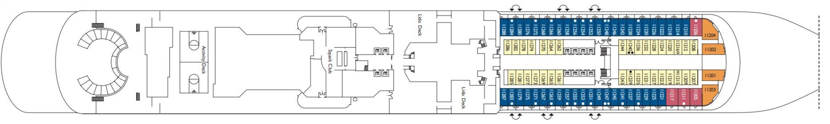 Cubierta 11 Costa Venezia