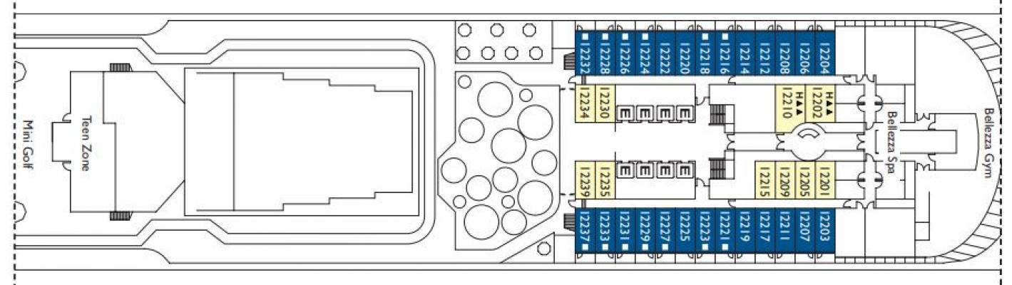 Cubierta 12 Costa Venezia