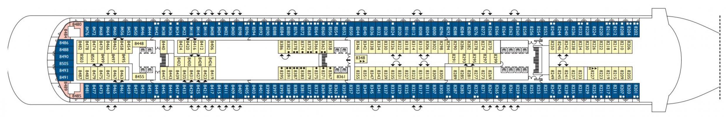 Cubierta 8 Costa Venezia