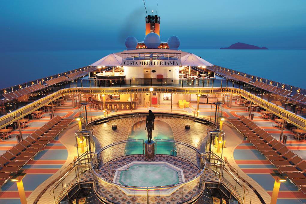 Cubierta Exterior  Costa Mediterranea