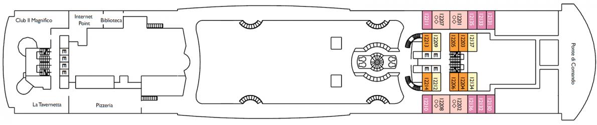 Cubierta 12 Costa Victoria