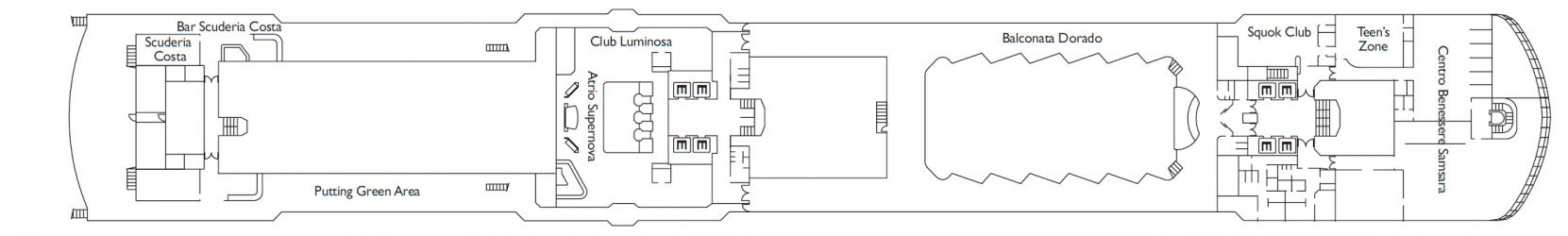 Cubierta 10 Costa Luminosa