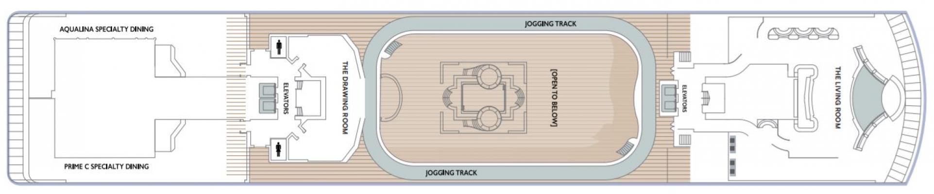Cubierta Deck 10 Azamara Onward
