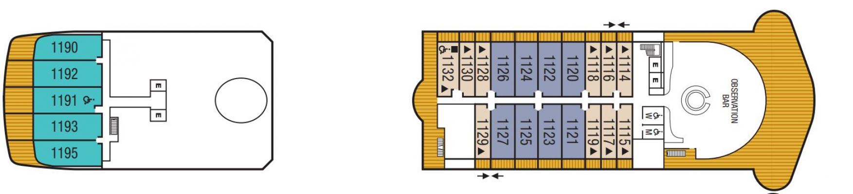 Cubierta 11 Seabourn Ovation