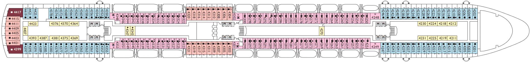 Cubierta 4 Costa Luminosa