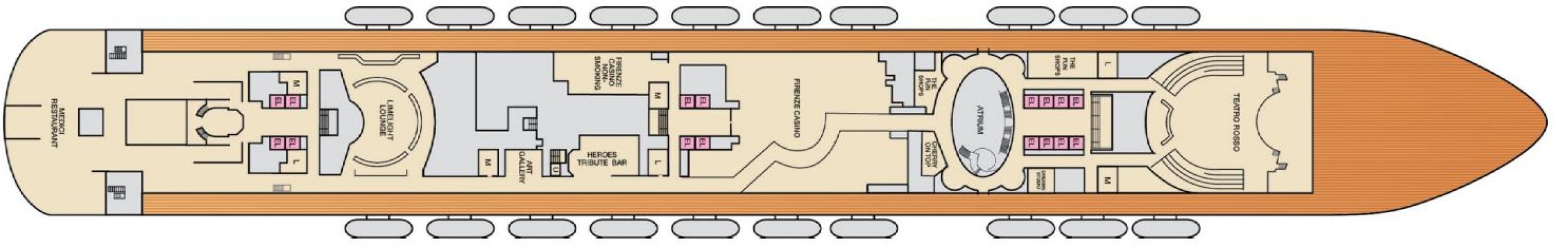 Cubierta 4 Carnival Firenze