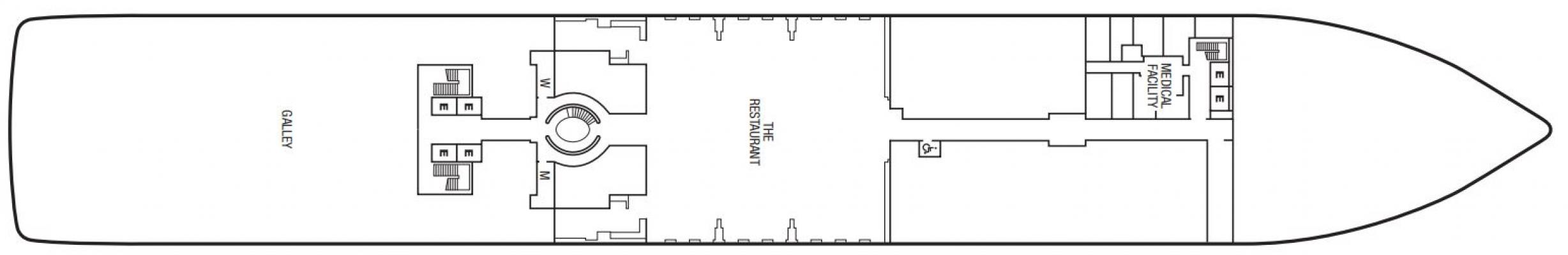 Cubierta 4 Seabourn Ovation