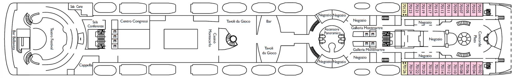 Cubierta 7 Costa Victoria