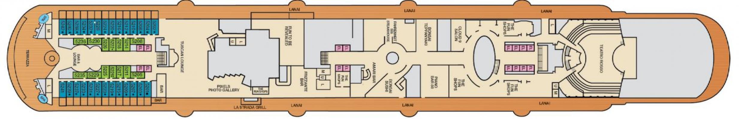 Cubierta 5 Carnival Firenze