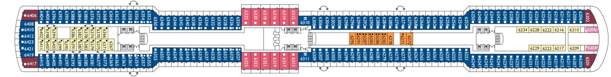 Cubierta 6 Costa Luminosa