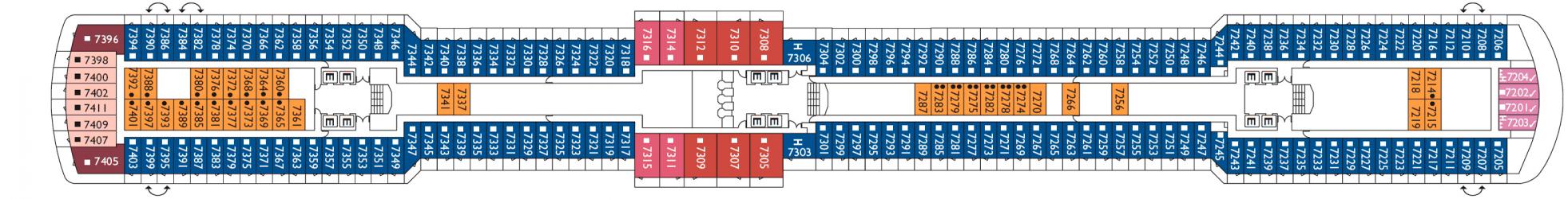 Cubierta 7 Costa Luminosa