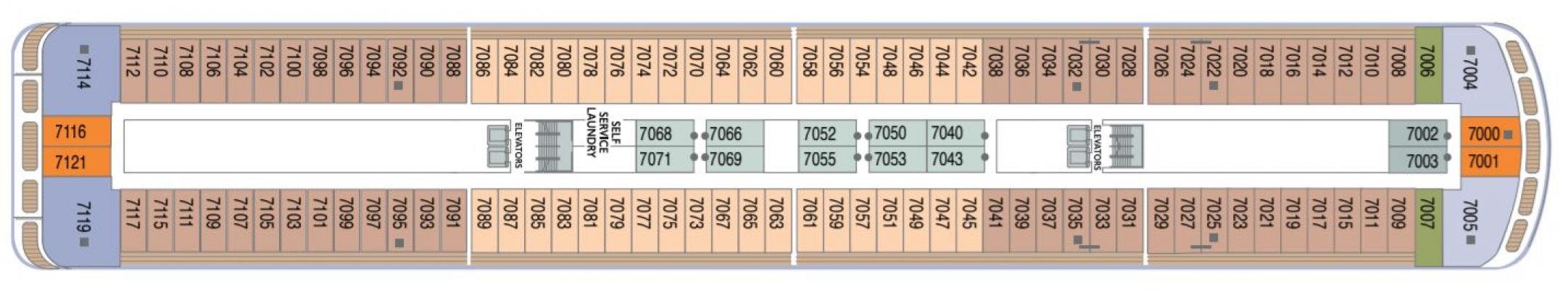 Cubierta Deck 7 Azamara Onward