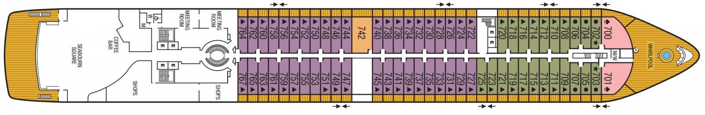 Cubierta 7 Seabourn Ovation