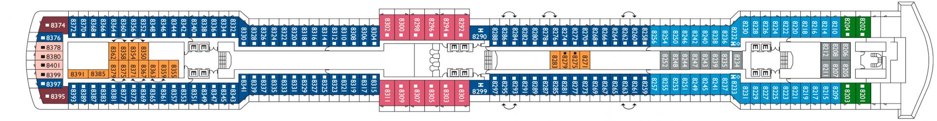Cubierta 8 Costa Luminosa