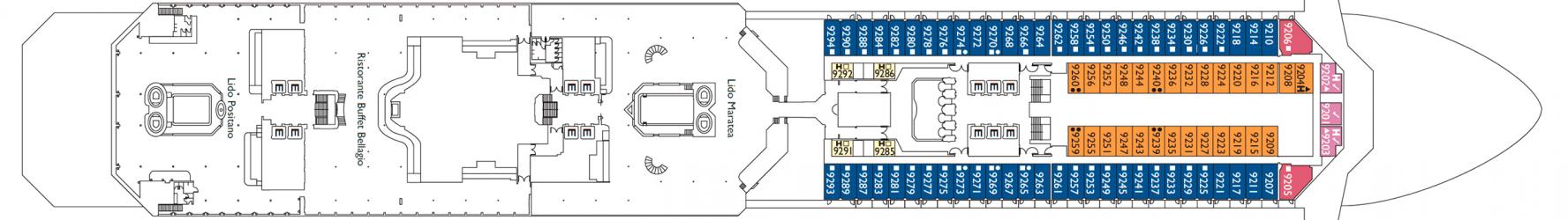 Cubierta 9 Costa Magica