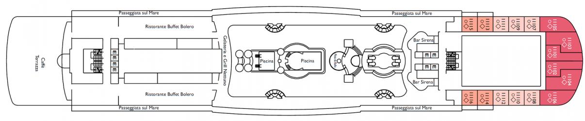 Cubierta 11 Costa Victoria