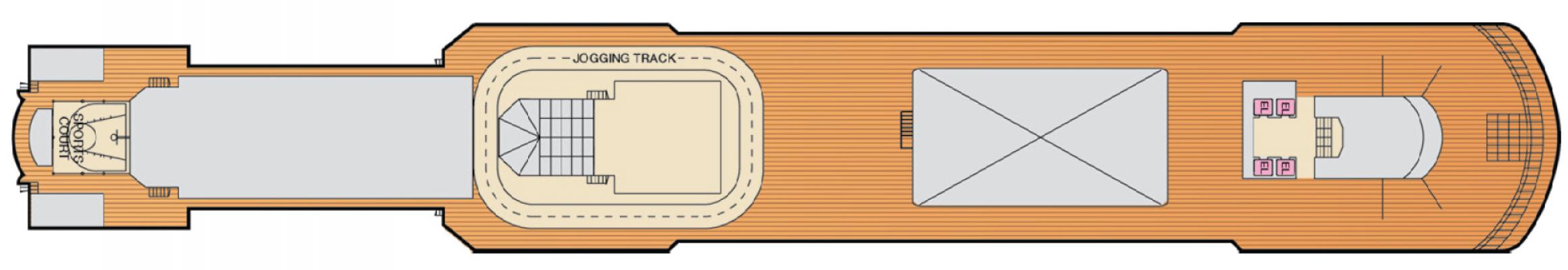 Cubierta DECK 11 Carnival Luminosa