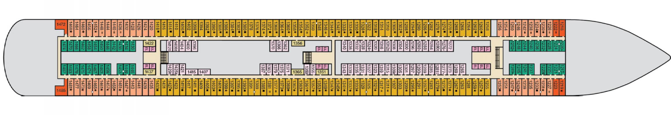 Cubierta 1 Carnival Venezia